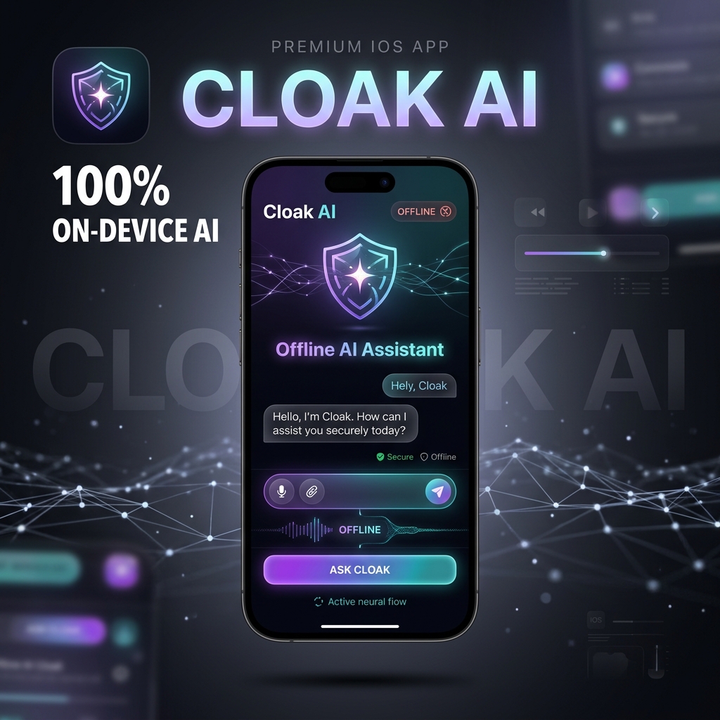 Cloak AI Mobile App Showcase Banner